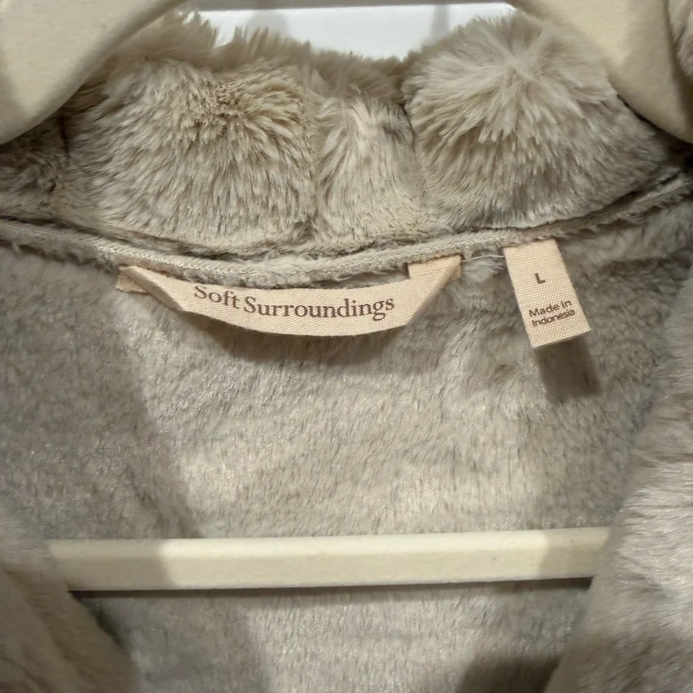 Charmonix Mid Length Faux Fur Suede Coat - Picture 9 of 10